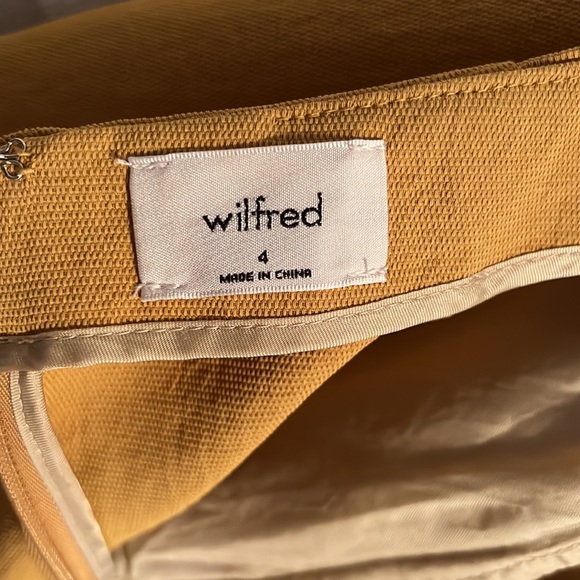 Aritzia Wilfred romper size 4 mustard - Picture 3 of 4